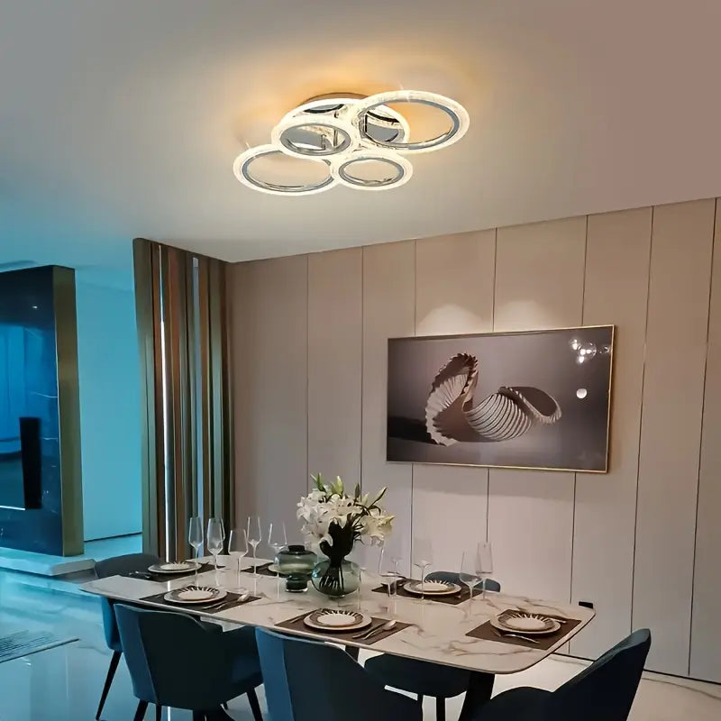 Rotterdam – Luxe Dimbare LED Plafondlamp met 4 Ringen