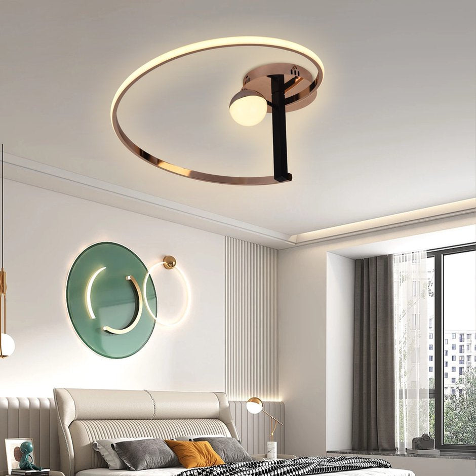 Amsterdam – Luxe Goud Chromen Plafondlamp