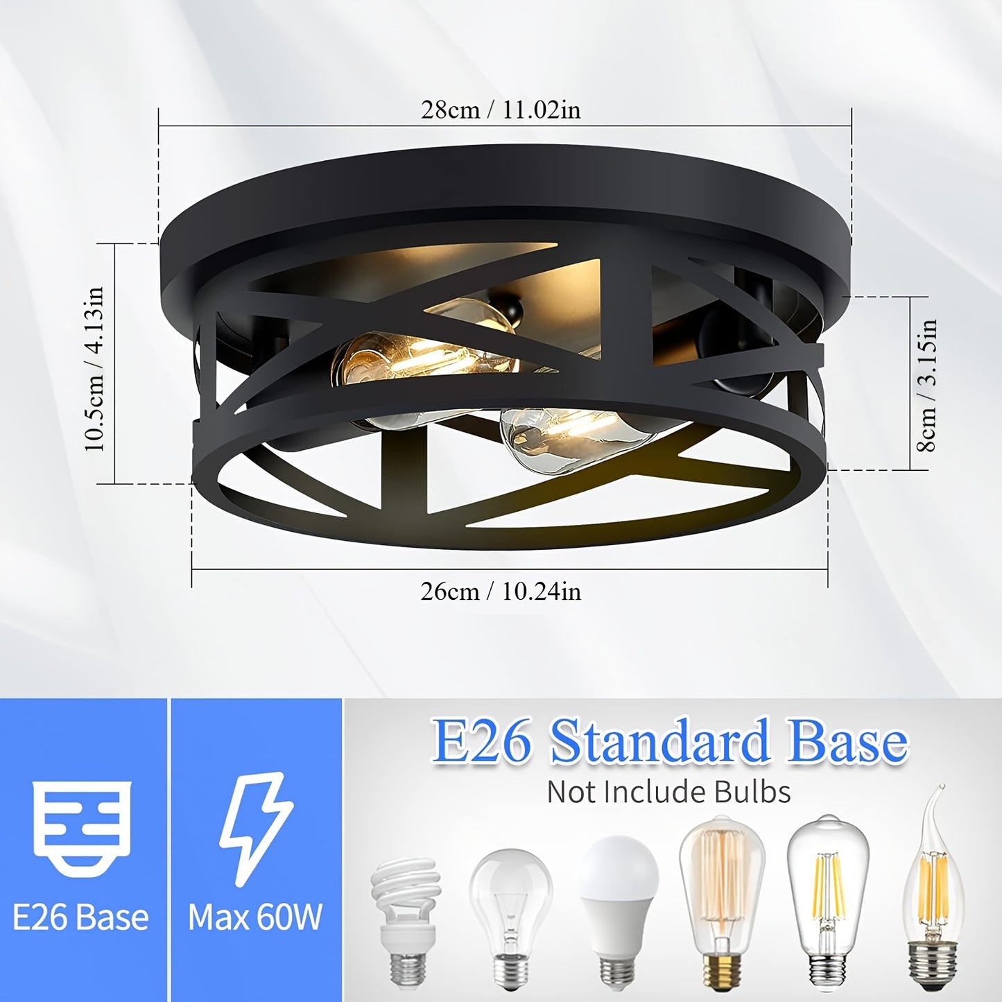 Wenen – Industriële Inbouw Plafondlamp met Metalen Afwerking