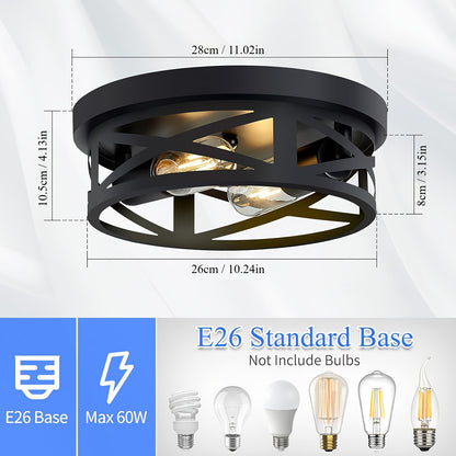 Wenen – Industriële Inbouw Plafondlamp met Metalen Afwerking